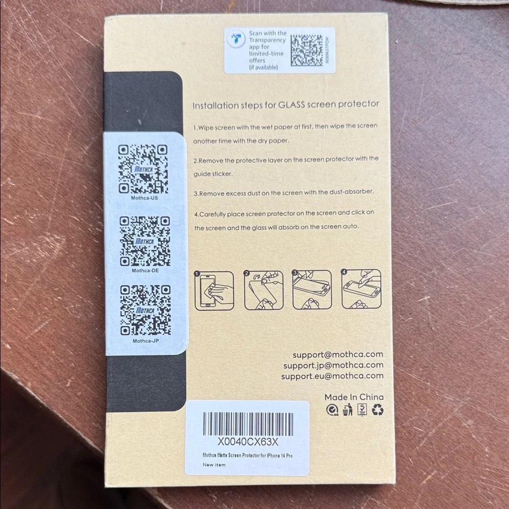 Moth Matte Series Screen Protector - Black